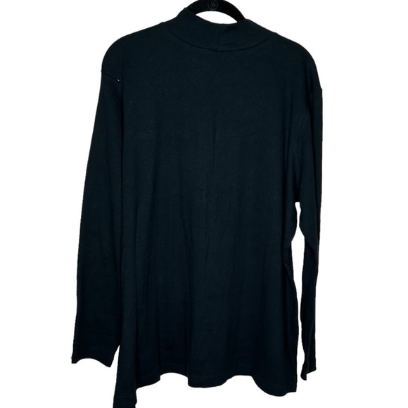 New Denim & Co Women’s Mock Neck Size 1X Black BNWT - Picture 3 of 3